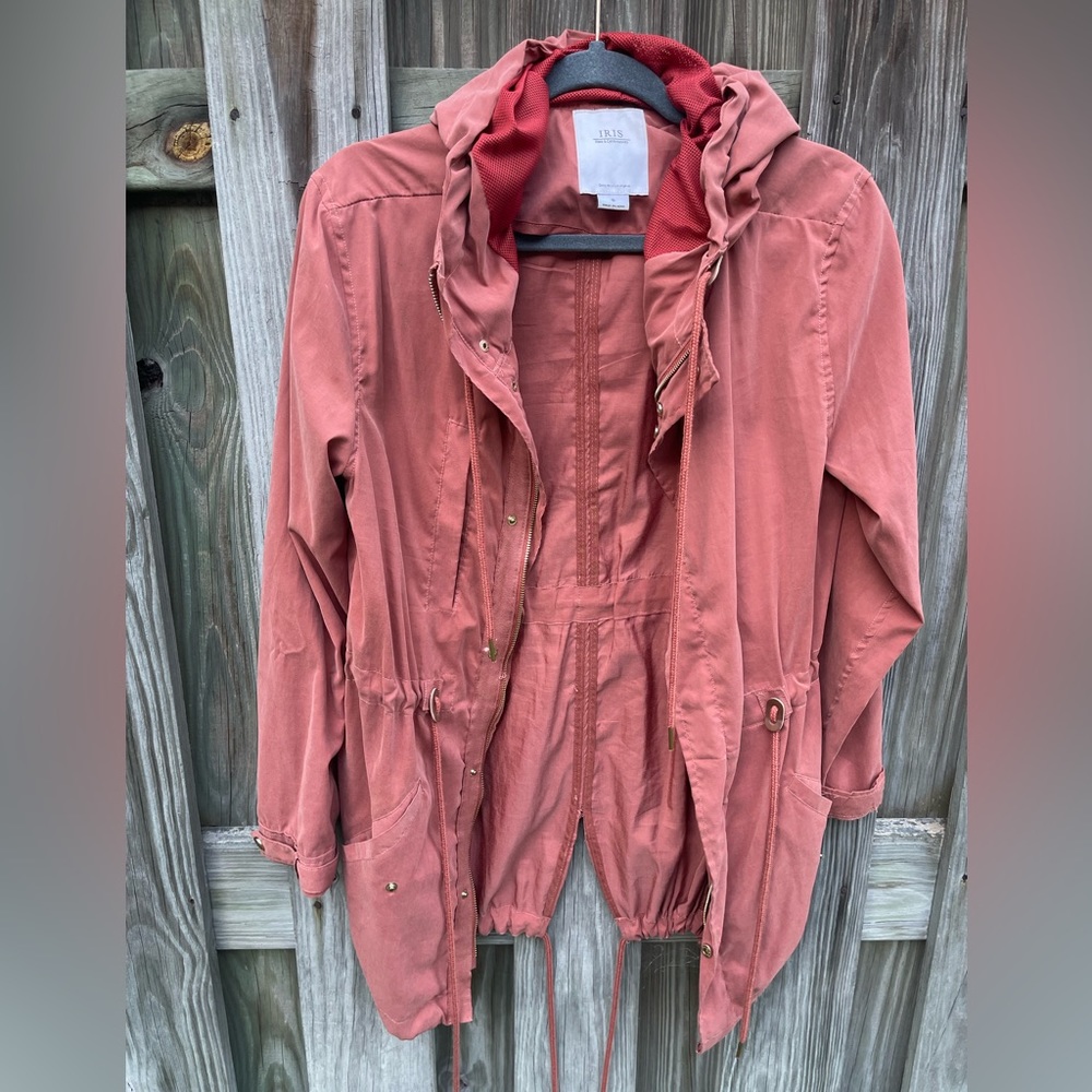 Rust lightweight hoodie